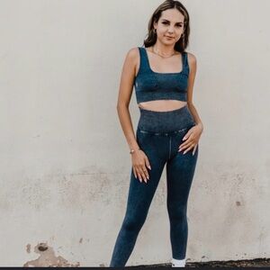 Free People Good Karma Set In Deepest Navy